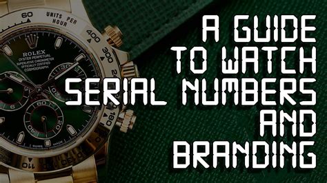 Audemars Piguet Serial Numbers Guide .